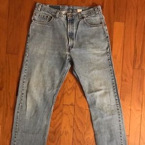 Men’s 505 Zipper Fly Faded Levi’s Jeans